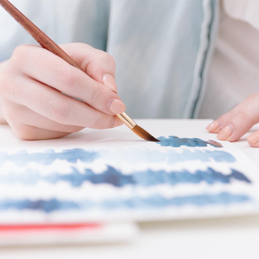 Bộ Cọ Sơn Đa Năng Nylon cho Dầu Acrylic Màu Nước Bột Màu 9 cái