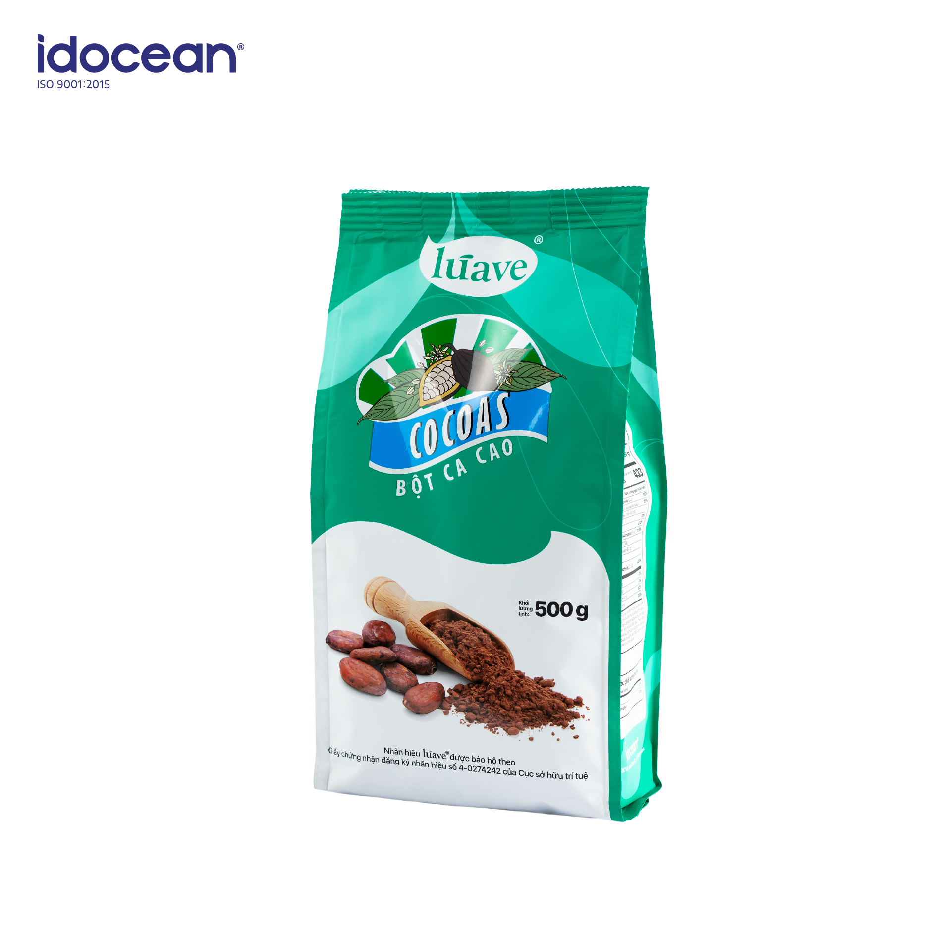 Bột Cacao Đắng - LÚAVE - 0.5kg