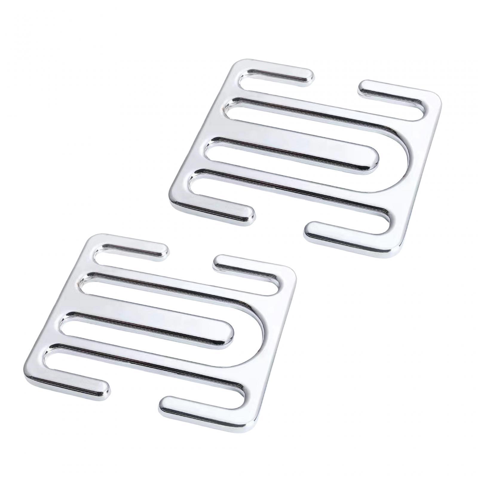Metal Seat Belt Adjuster Vehicle Accessory Easy Installation Seat Belt Clips