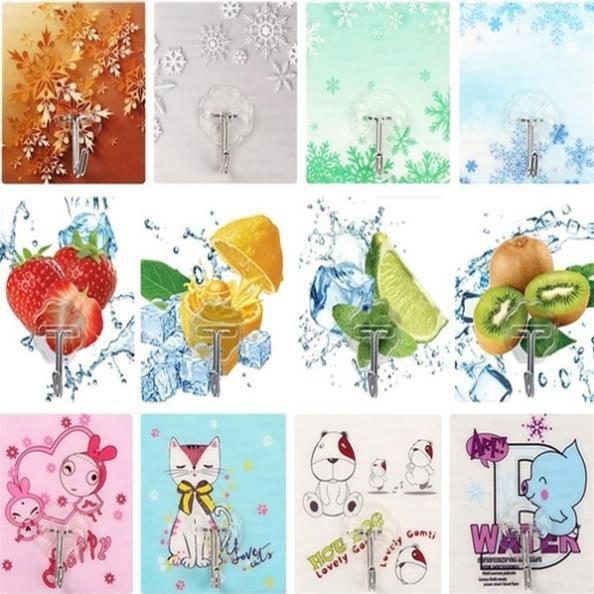 BỘ 10 MÓC TREO DÁN TƯỜNG 3D SIÊU CHẮC CHẮN