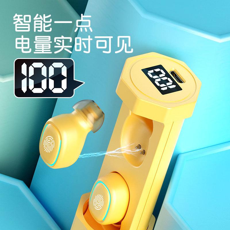 Tai nghe Macaron Bluetooth kiểu dáng mới nhất không dây in-ear hai tai loại bỏ tiếng ồn nhỏ mini hỗ trợ rảnh tay đơn phương nghe nhạc lâu dài
