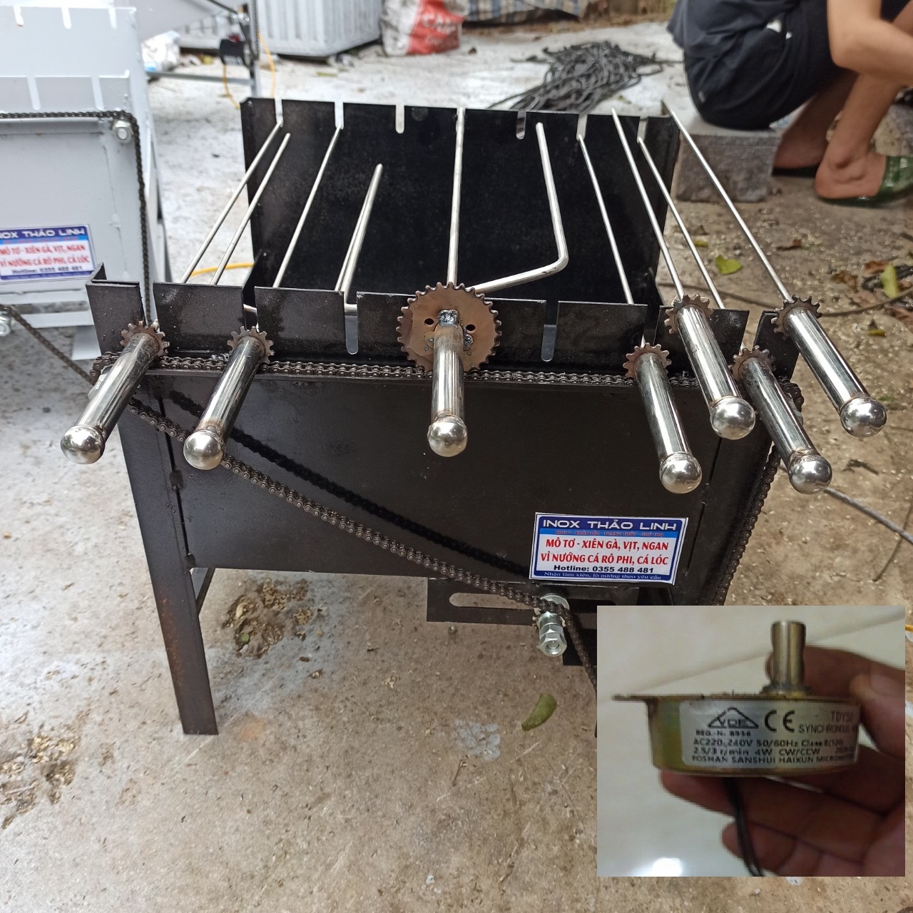 Máy Nướng Thịt Quay Tự Động - Máy Nướng Mini