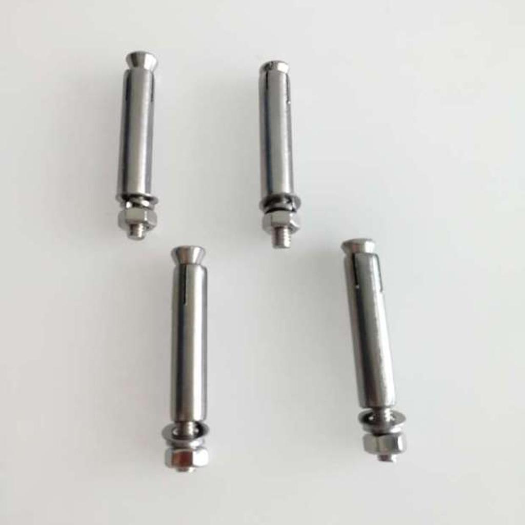 4Pcs Stainless Steel M6 Hex Nut Sleeve Anchor Expansion Bolt Screw Setscrew