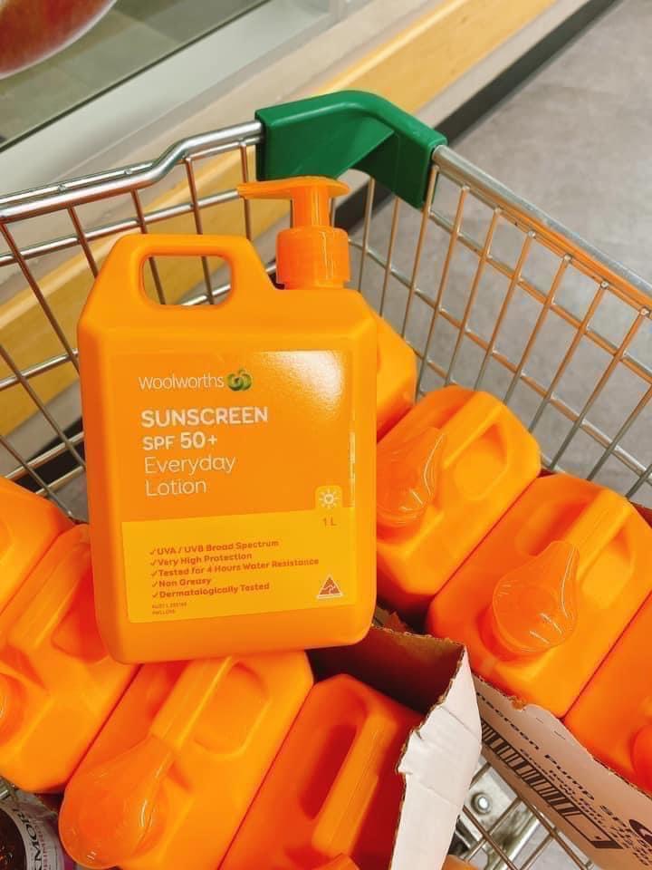 Kem Chống Nắng Woolworths Everyday Sunscreen SPF 50+ 500ml - 1000ml