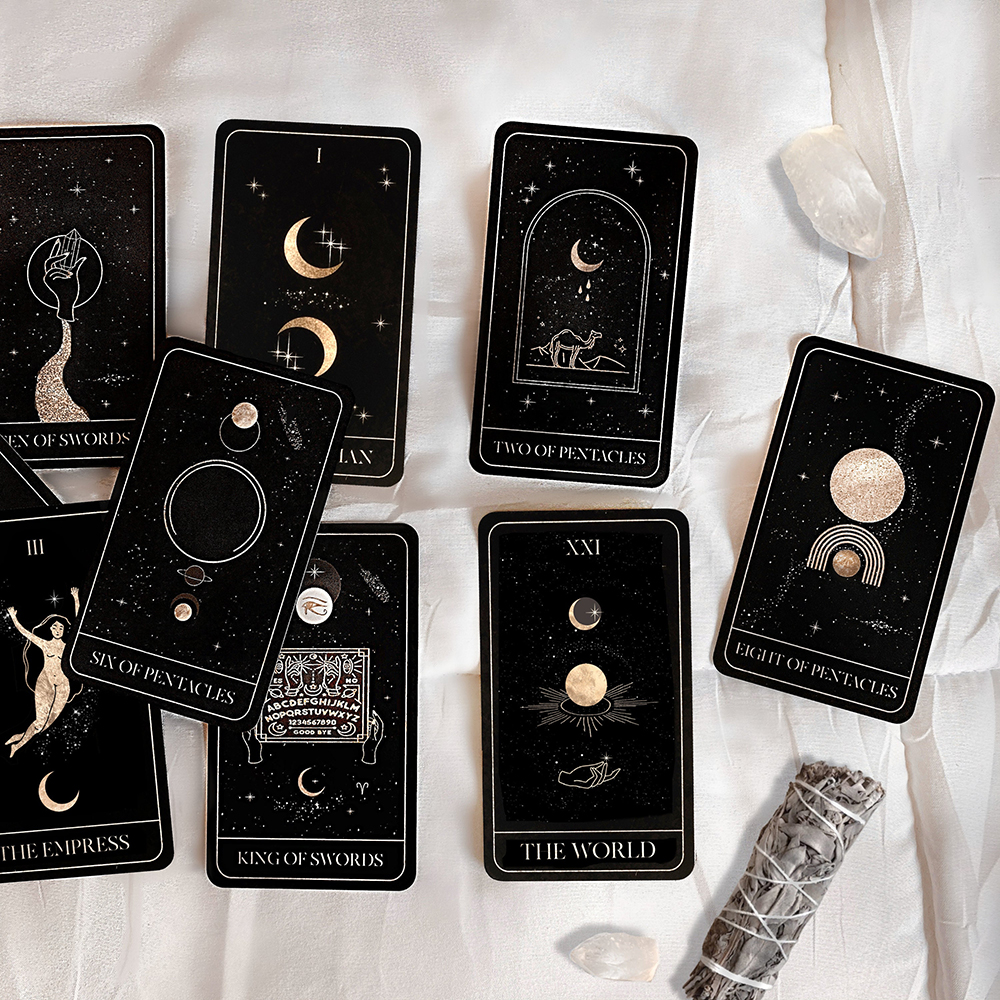 Bộ Bài Luna Soleil Tarot 78 Lá Bài Tặng Đá Thanh Tẩy