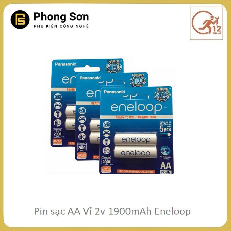 Combo Sạc Pin AA/AAA MQN06 Sanyo ( Sạc Nhanh ) + Pin Sạc AA Vỉ 2 Viên 1900 MAh - Hàng Chính Hãng