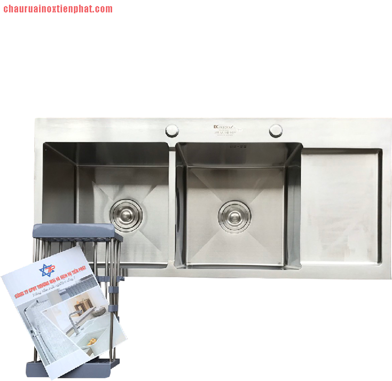 Chậu Rửa Bát Kagol 2 Hố Cân Có Bàn H10045