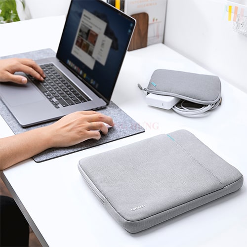 Túi chống sốc Tomtoc Defender-A13 Laptop Sleeve with Accessory Pouch Macbook Pro 14 inch A13D2 - Hàng chính hãng