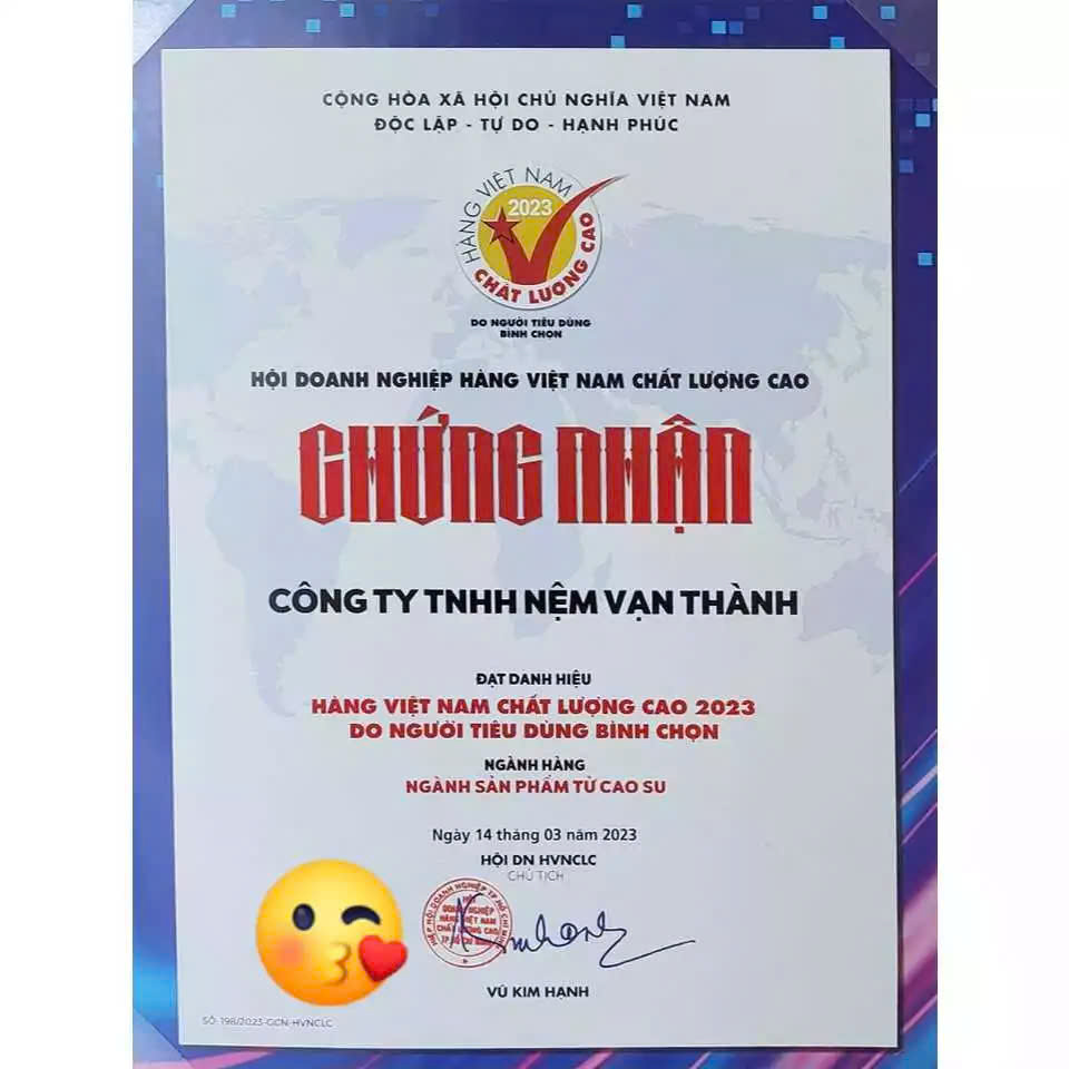 Nệm Cao Su Vạn Thành Standard VTCS1615 (160 x 200 x 15 cm)