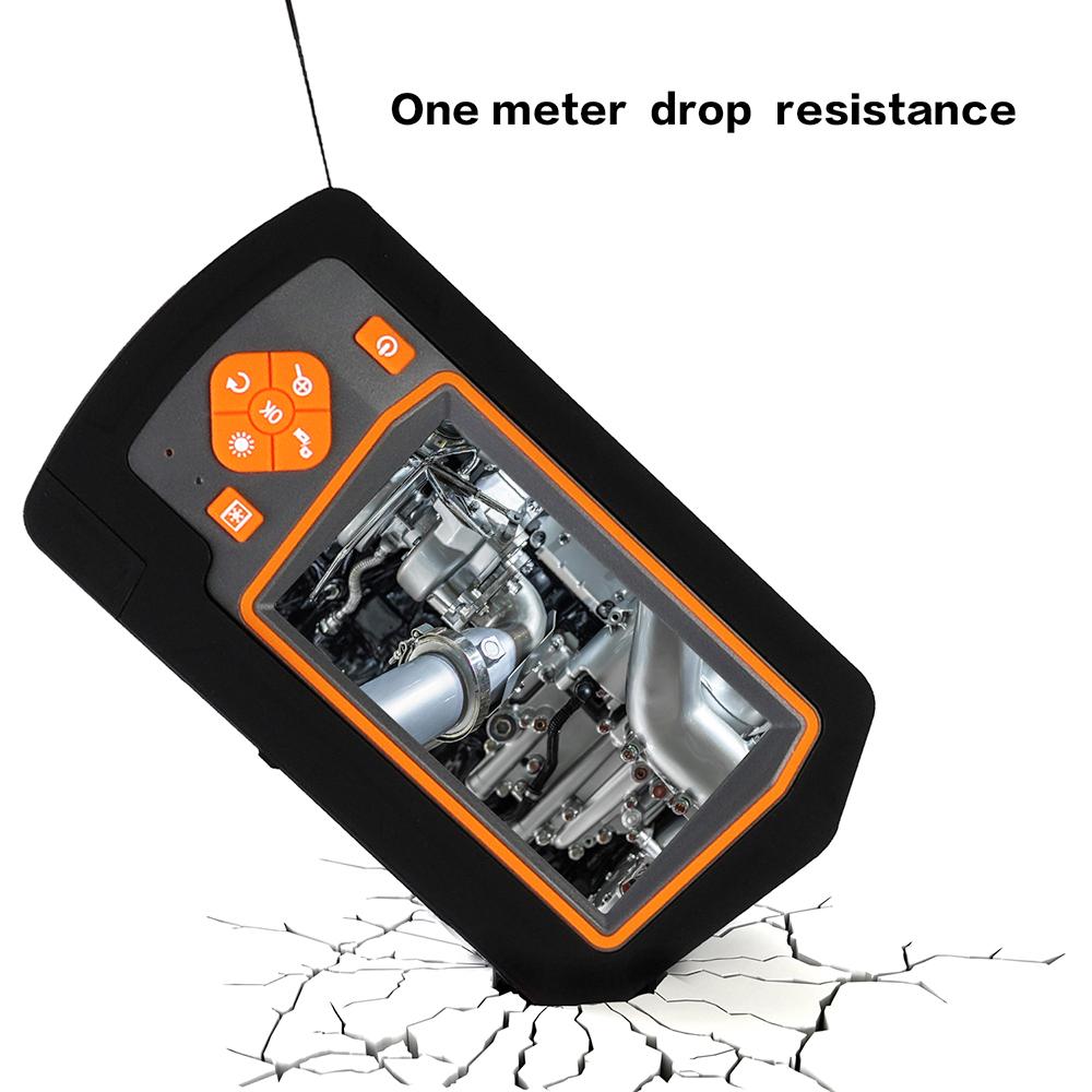 5.5mm Dual-lens Industrial Endoscopes with 4.3 Inch IPS Screen 1080P High Definition Borescope Inspection Camera with 6