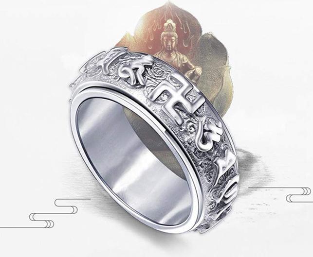 Nhẫn Bát Nhã Om Mani Padme Hum N324