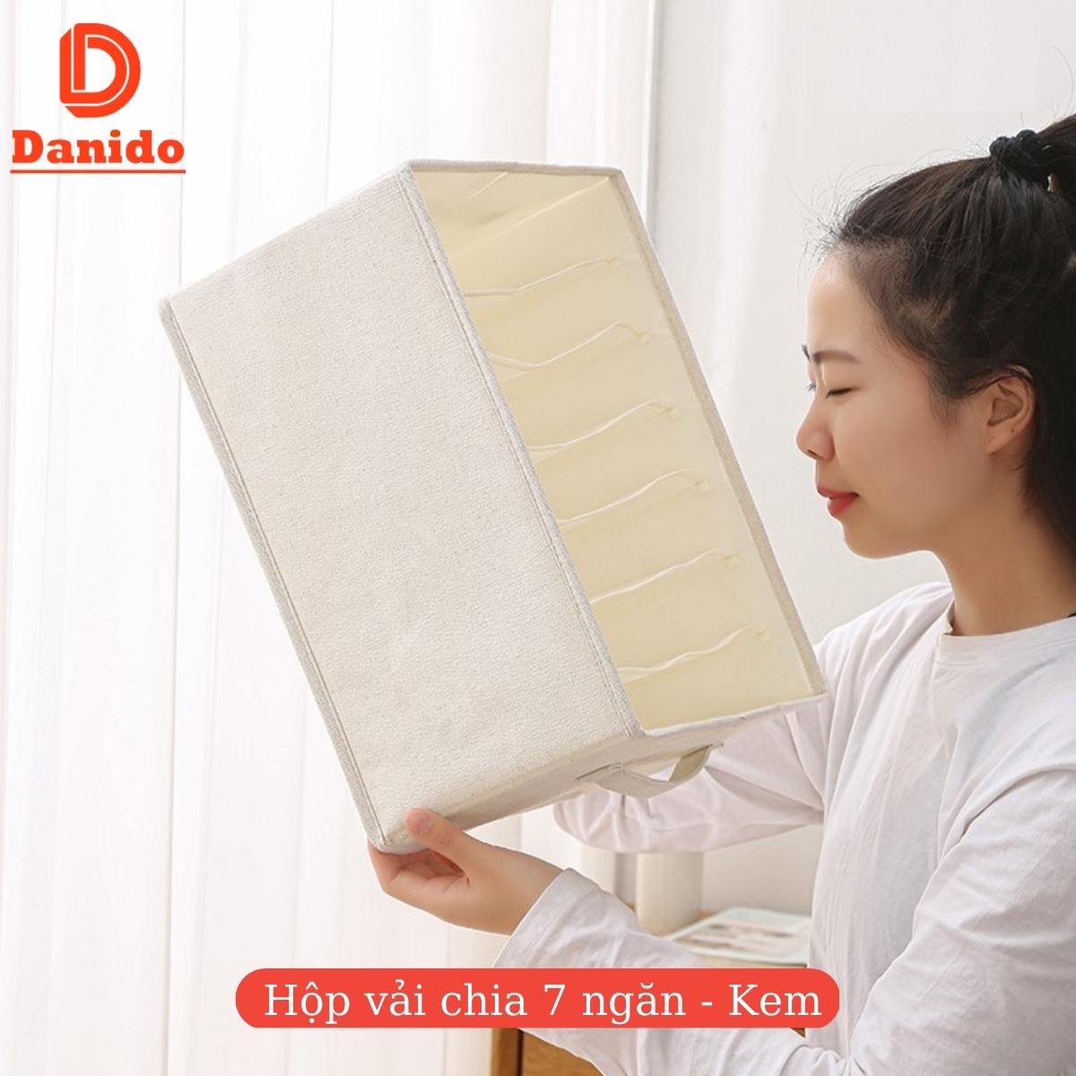 Hộp đựng quần áo chia 7 ngăn 9 ngăn 12 ngăn bằng vải không dệt tiện lợi chính hãng D Danido