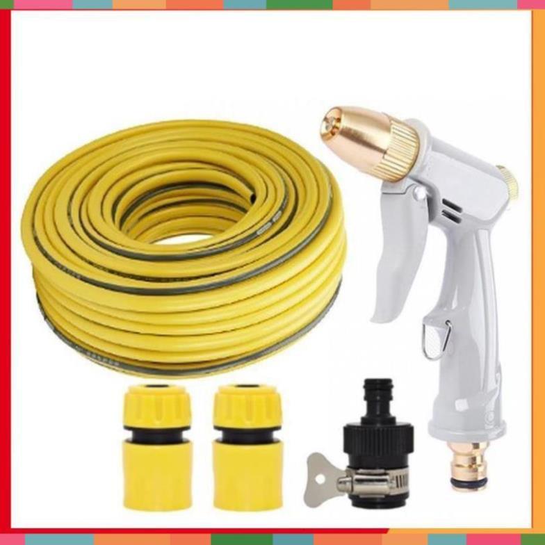 Bộ dây vòi xịt nước rửa xe, tưới cây tăng áp 3 lần, loại 20m 206846