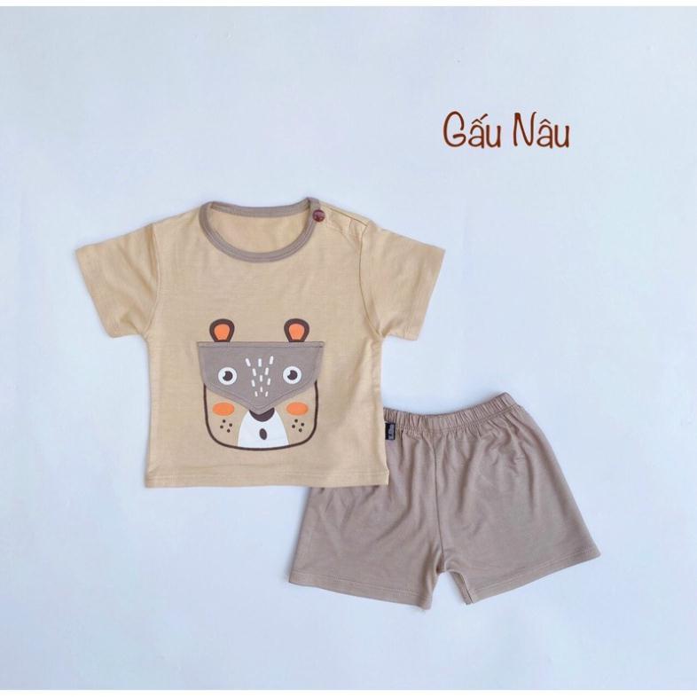 |FAMARAL1 giảm 10k cho đơn 50k|bộ cotton thun lạnh hình thú cho bé yêu