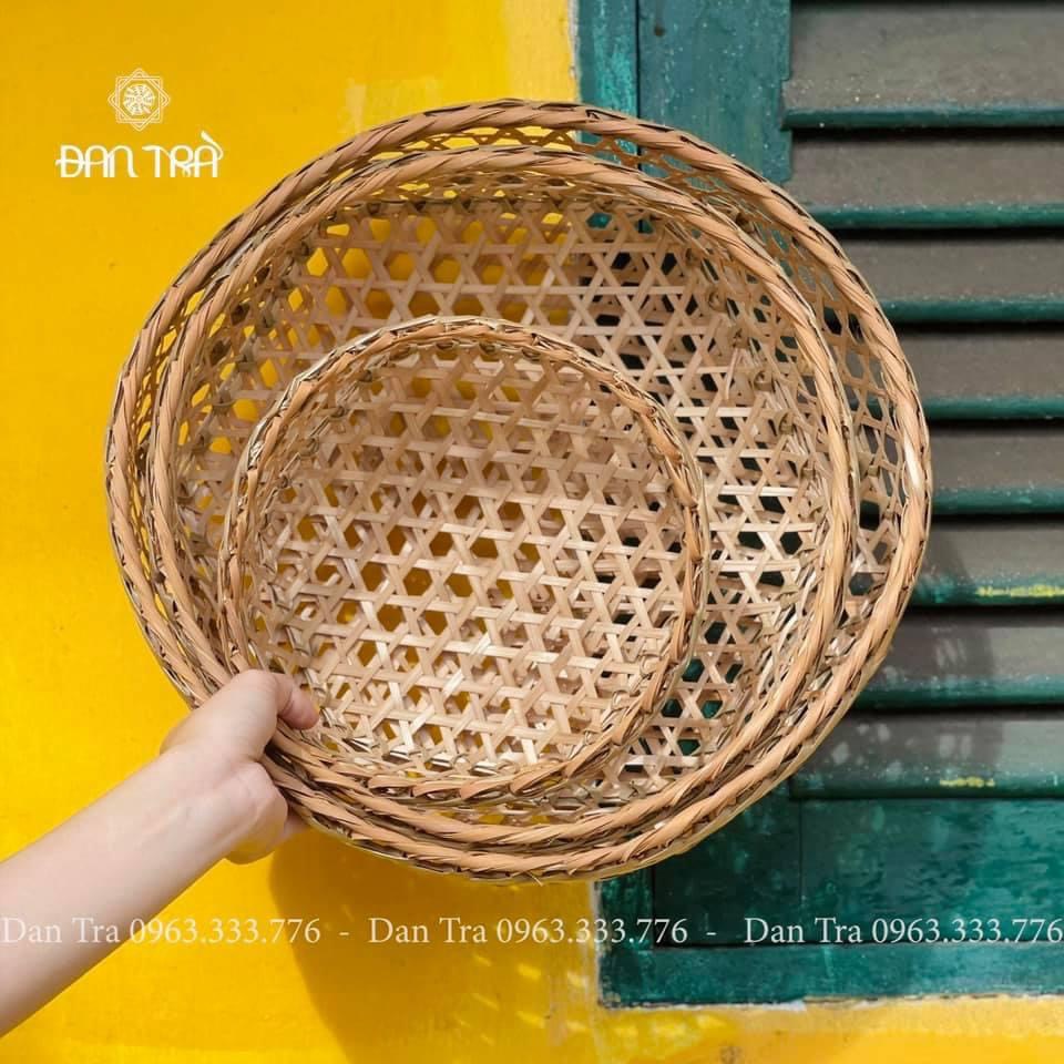 Vĩa Lùng Đan Trà - Vĩa Lùng Đựng Hoa Quả, Rau Củ - Vĩa Lùng Decor Không Gian Phòng Bếp-Nội Thất Decor Mây Tre Đan