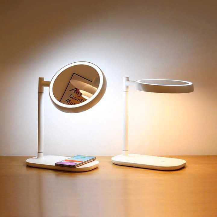 Gương trang điểm đèn Led và sạc không dây Mooas Hàng chính hãng