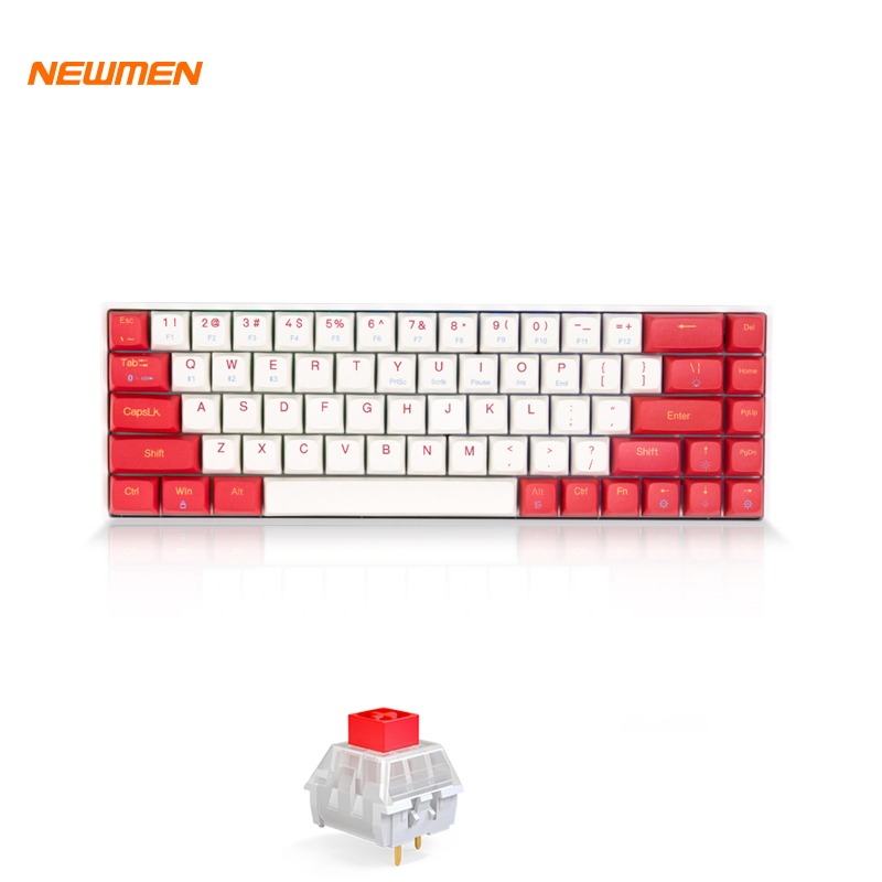 Bàn phím cơ không dây Newmen GM680 (Rồng &amp; Hổ ) Kailhbox - Hàng Chính Hãng