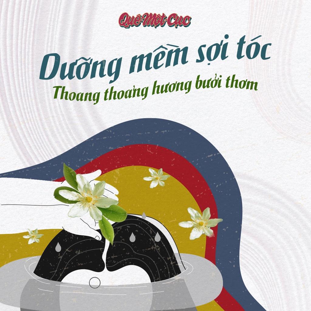 Dầu xả thảo dược thiên nhiên ‍️ Dầu xả bưởi, oliu, dưỡng tóc mềm mượt, chắc khỏe QUÊ MỘT CỤC handmade