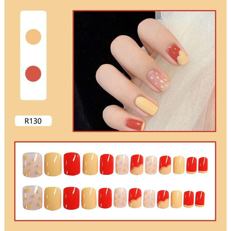 Set 24 móng tay giả cao cấp- nail giả mẫu mới Hot 2021