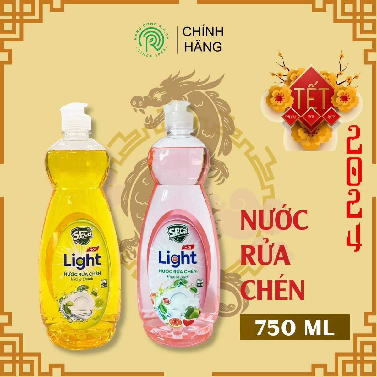 Nước Rửa Chén S.P.Ca Light 750ml