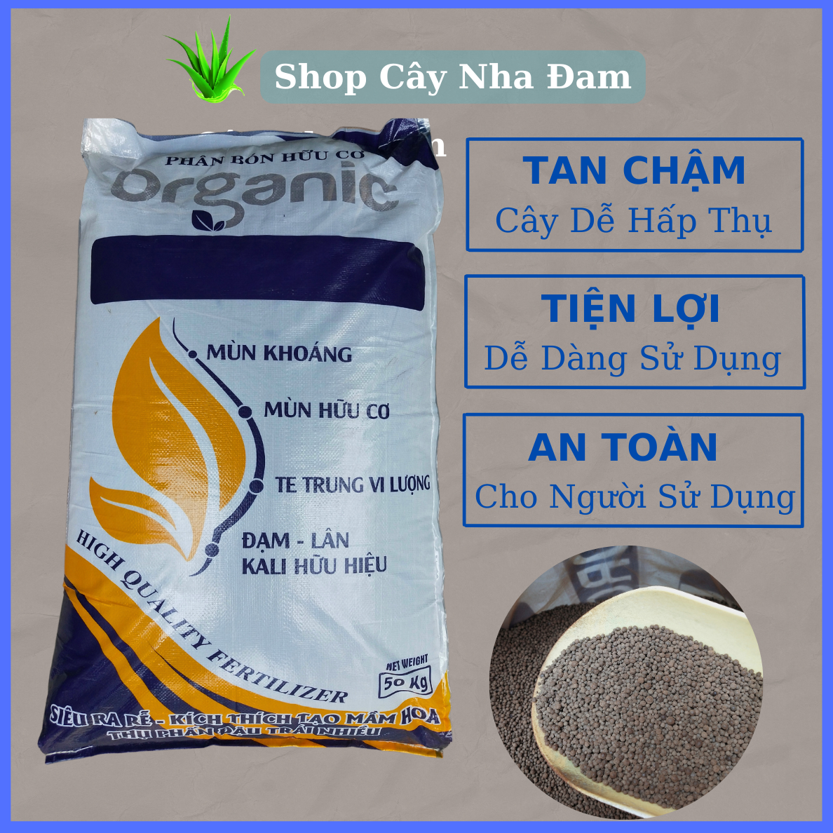 Phân Hữu Cơ Organic Cho Mọi Cây Trồng