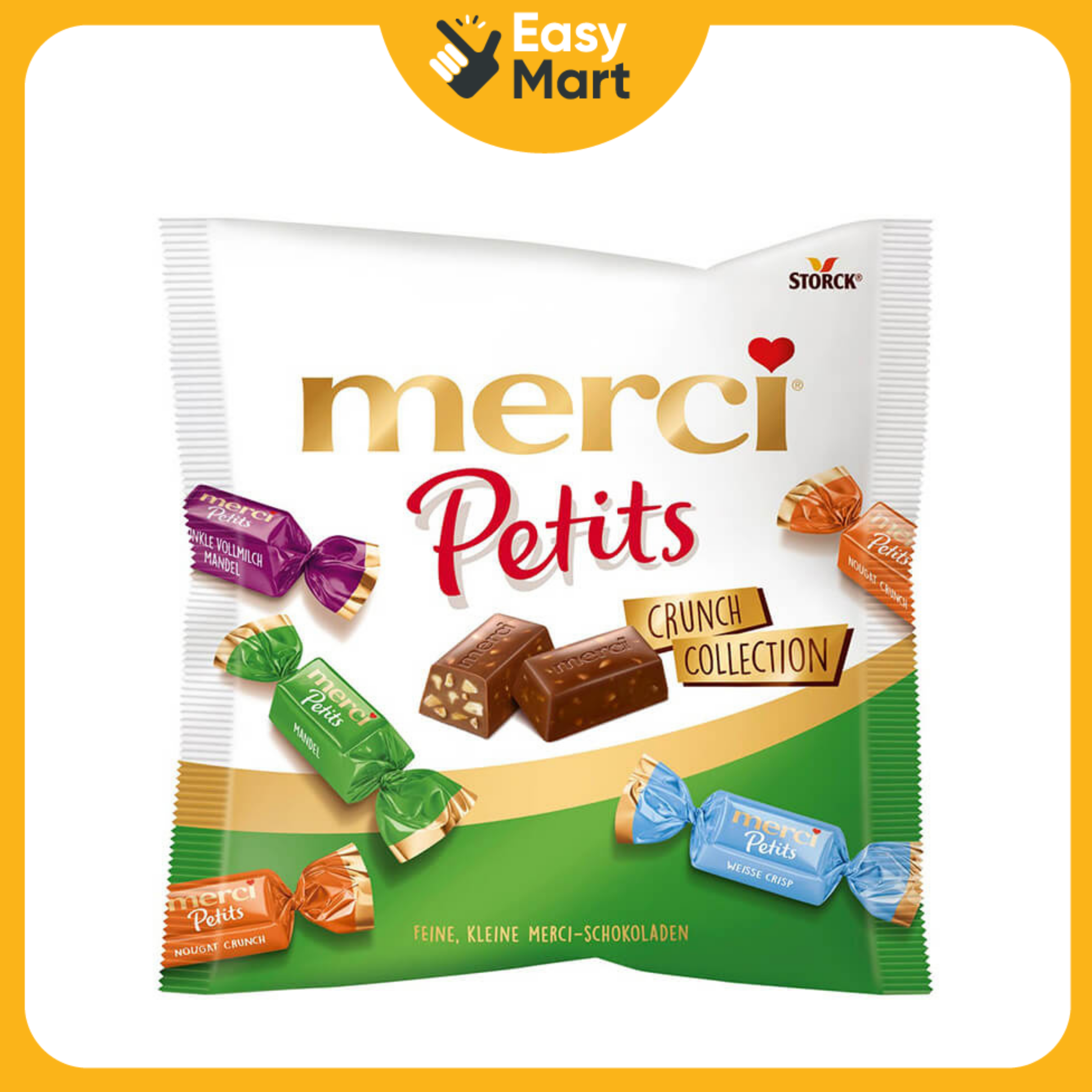 Kẹo socola Đức Merci Petits các vị gói 125g