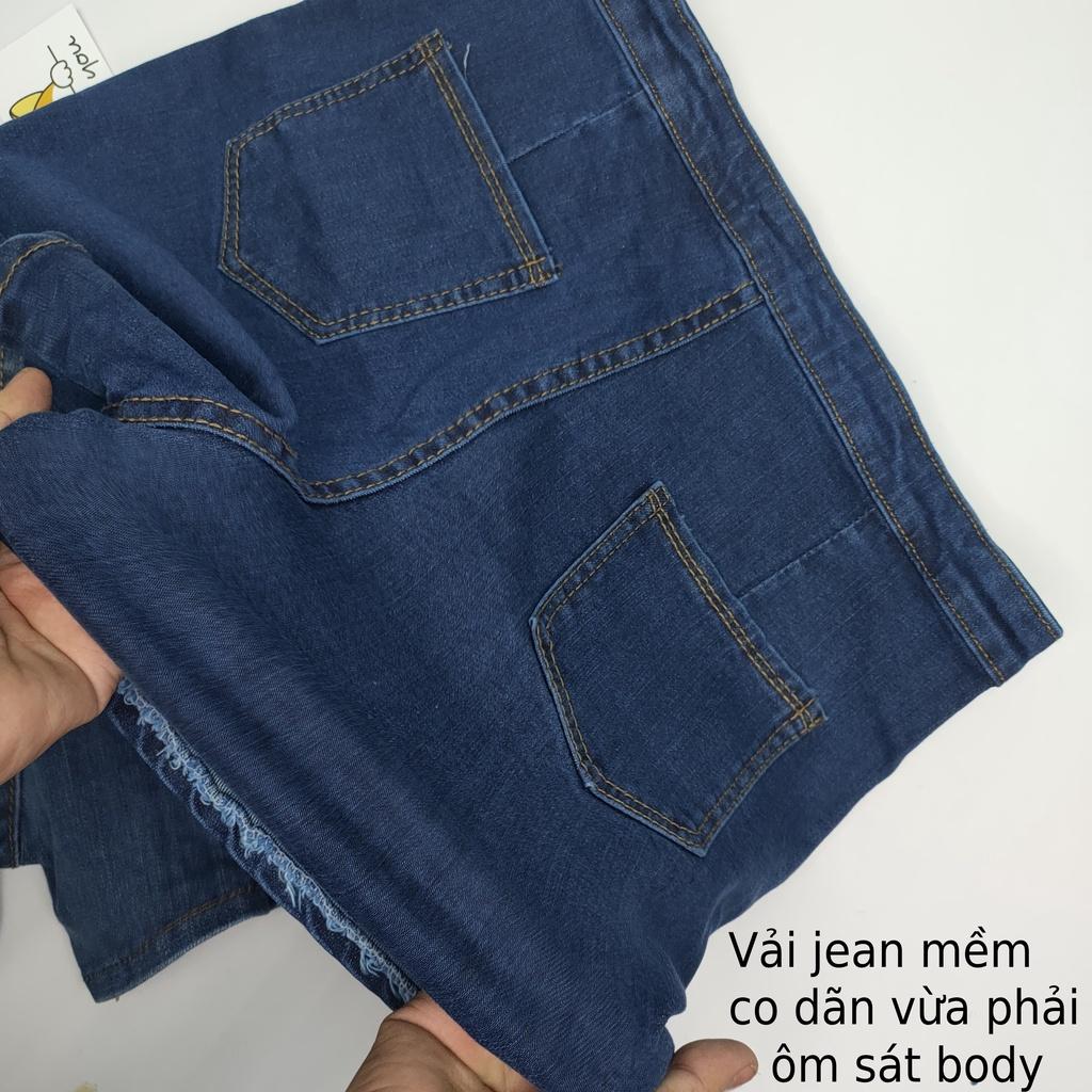 quần short nữ lưng cao - Quần đùi jean lưng cao ôm body tôn dáng , sexy - QĐO01