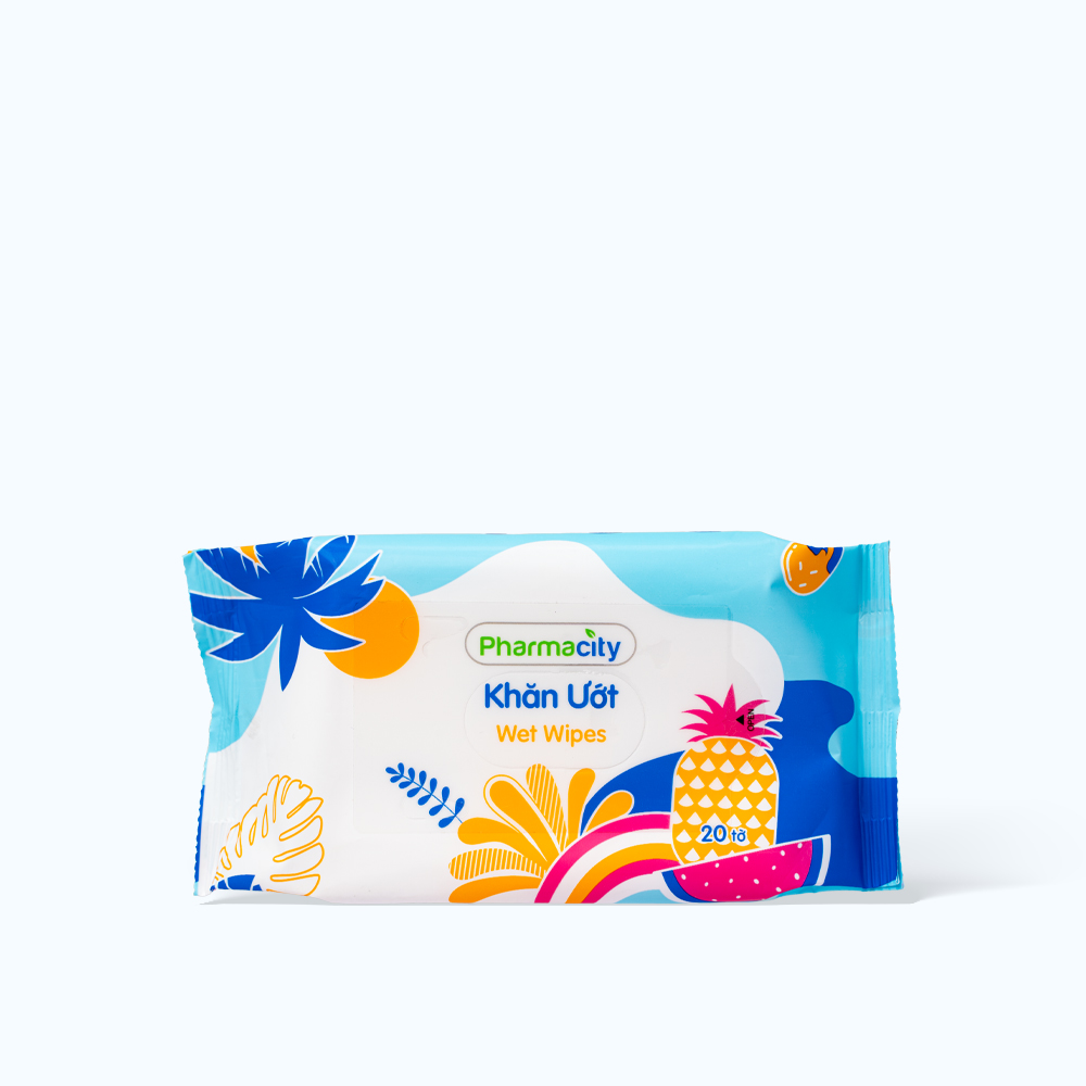 Khăn ướt Pharmacity Tropical Summer (20 miếng)