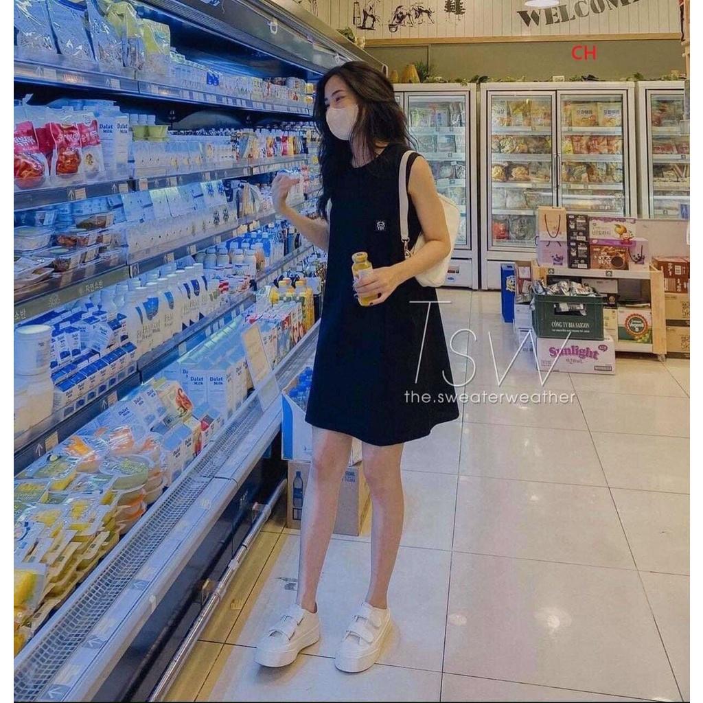 Váy tanktop kèm áo quây trong siêu xinh