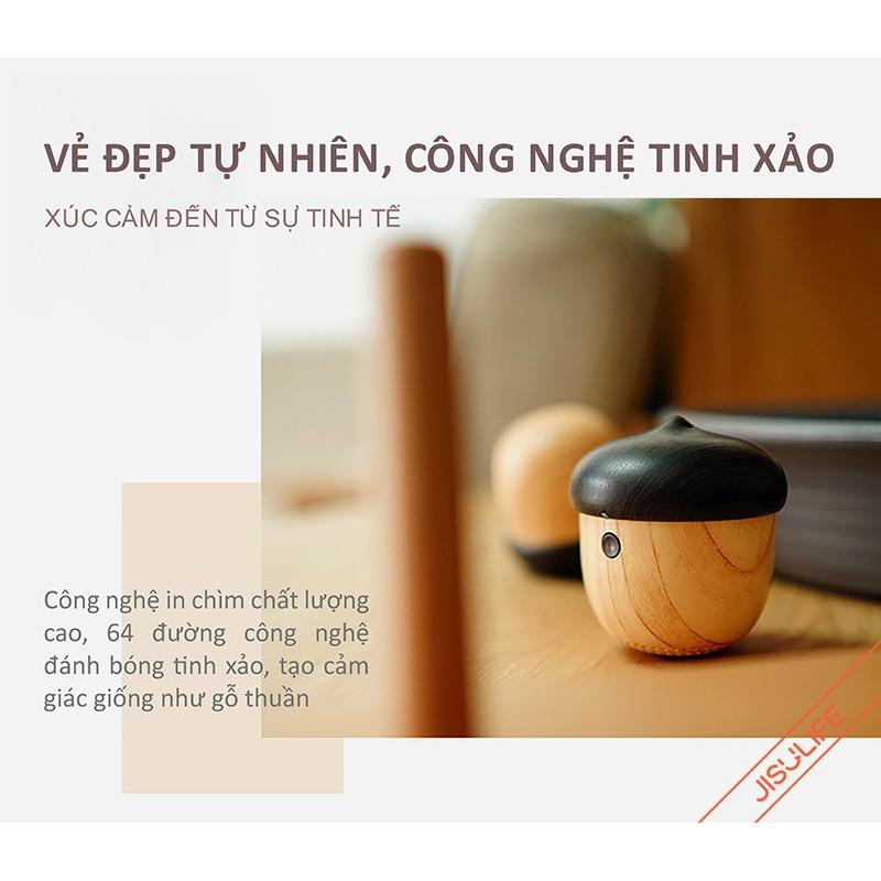 Loa bluetooth mini vân gỗ hình quả sồi J2,