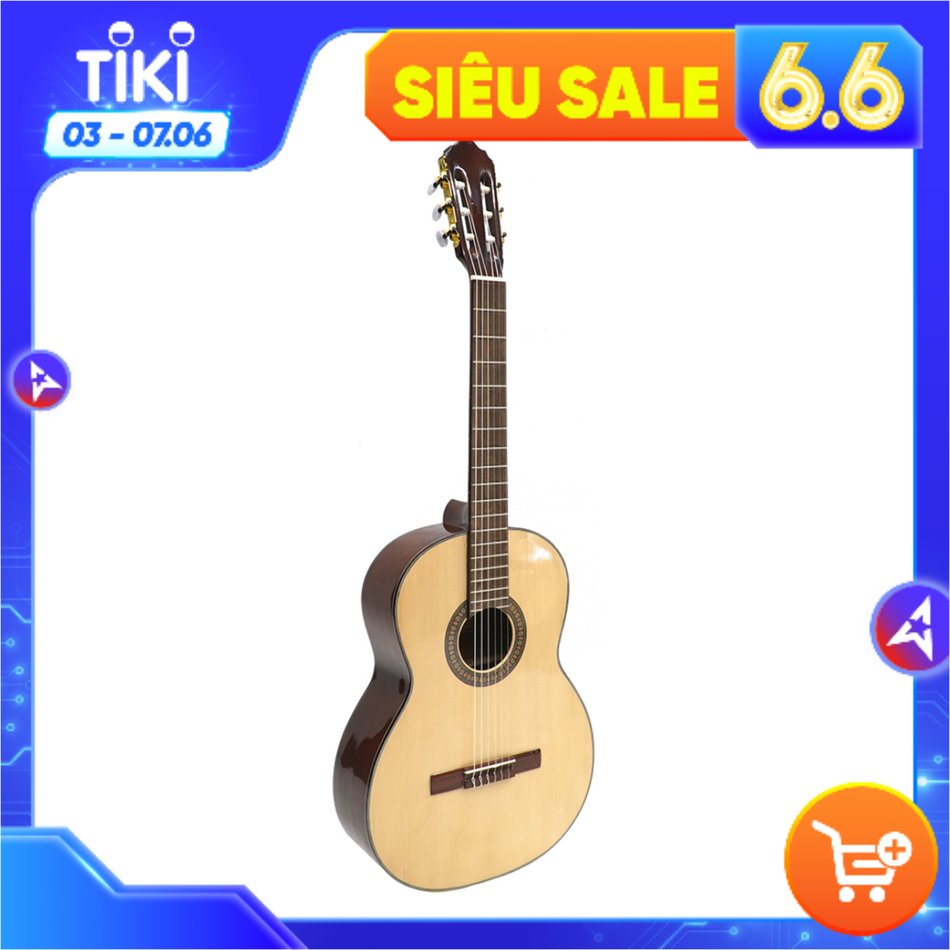 Đàn Guitar Classic Việt Nam GC-20HV, Gỗ Thông Sitika