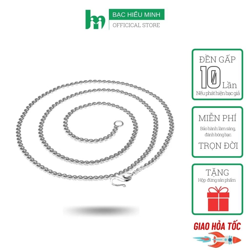 Dây Chuyền Nam - Bảo Hành Vĩnh Viễn Hàng Chính Hãng Bạc Hiểu Minh Dbn025