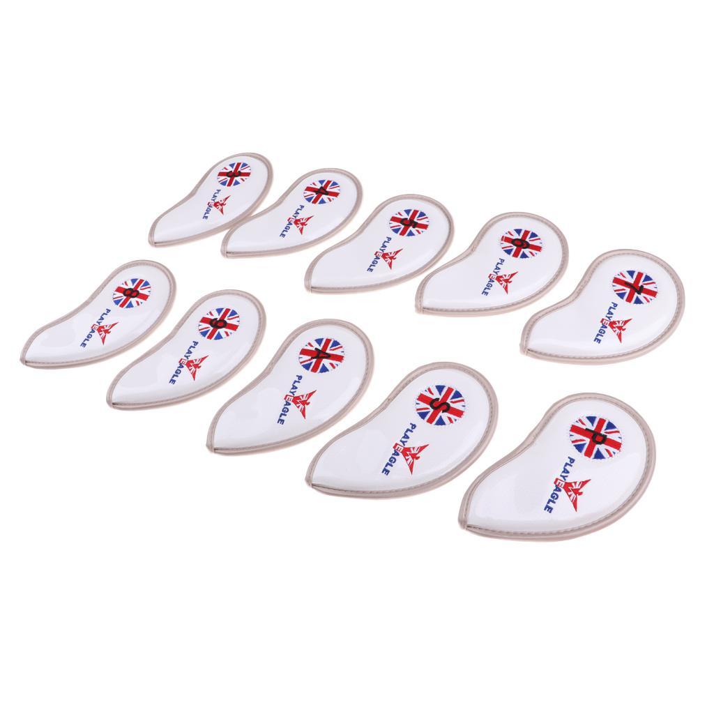 10pcs/pack Golf Club Head Covers Wedge Iron Protective Iron Covers