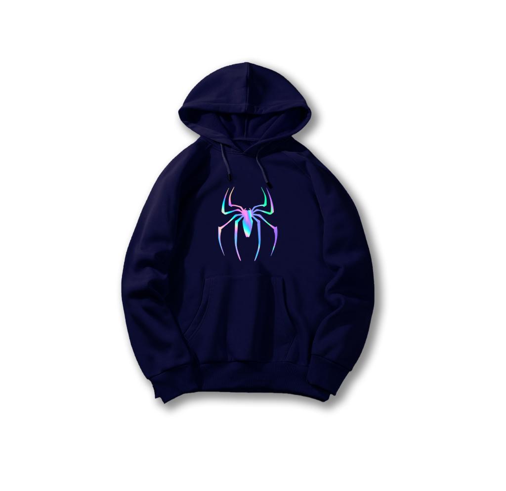 ÁO KHOÁC NỈ HOODIE PHẢN QUANG CON NHỆN