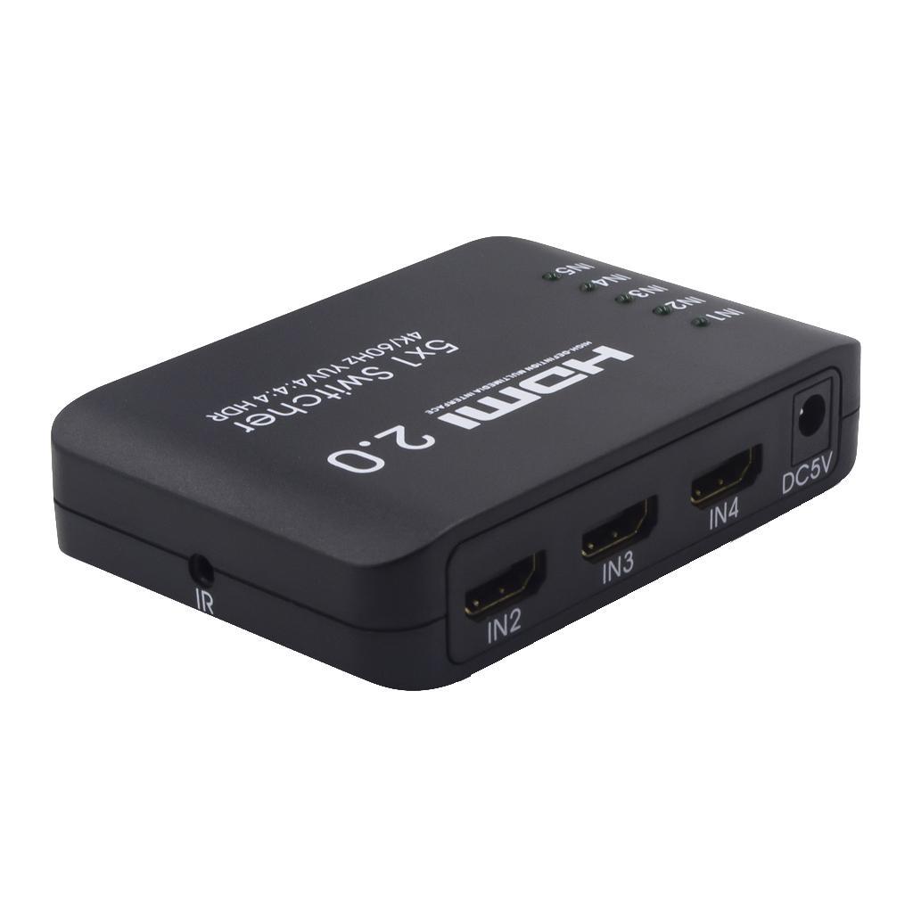 Multi-port 5 Port 1080P Video HDMI Switch Switcher Splitter With IR Remote