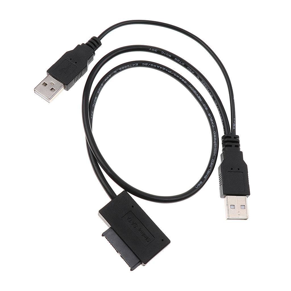 USB 2.0 to  SATA 7 + 6 13 Pin Adapter Converter Cable Easy Drive Cable