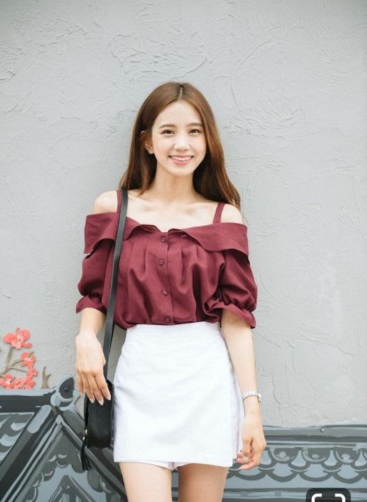 ÁO KIỂU RỚT VAI HÀN QUỐC SIÊU XINH