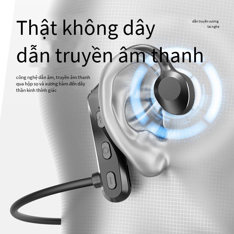 Phong cách mới nhất Khái niệm dẫn truyền xương phổ biến của Amazon Tai nghe Bluetooth 5.0 tai nghe không dây chống nước thể thao không nhét trong tai
