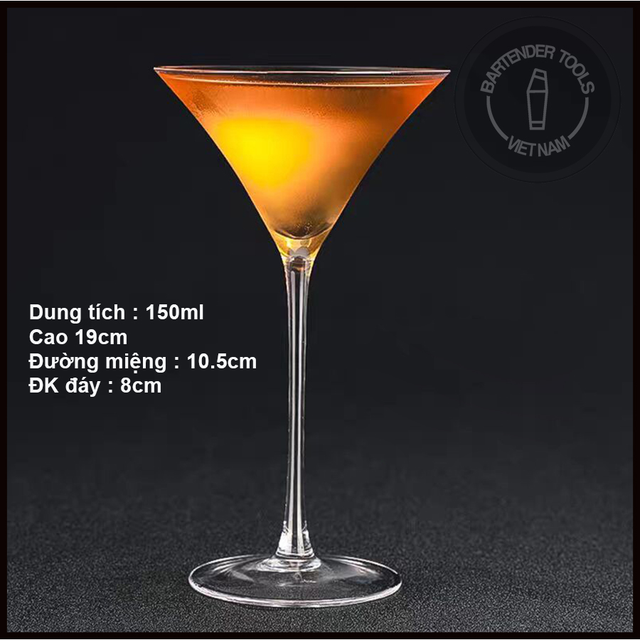 Martini Glass Cocktail - Ly cocktail thủy tinh nón