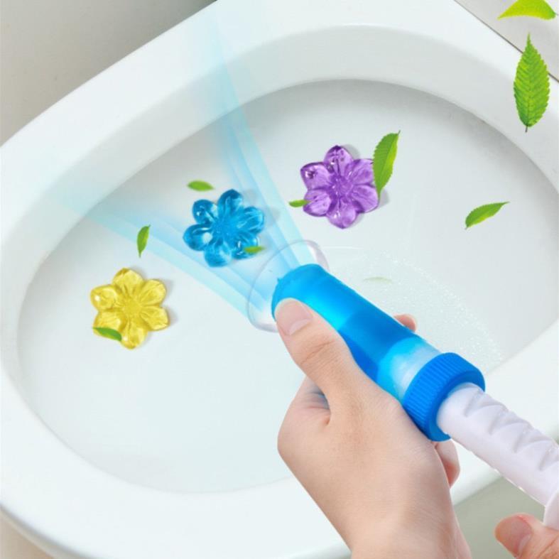 Gel khử mùi bồn cầu nhà vệ sinh hoa thơm khử trùng toilet