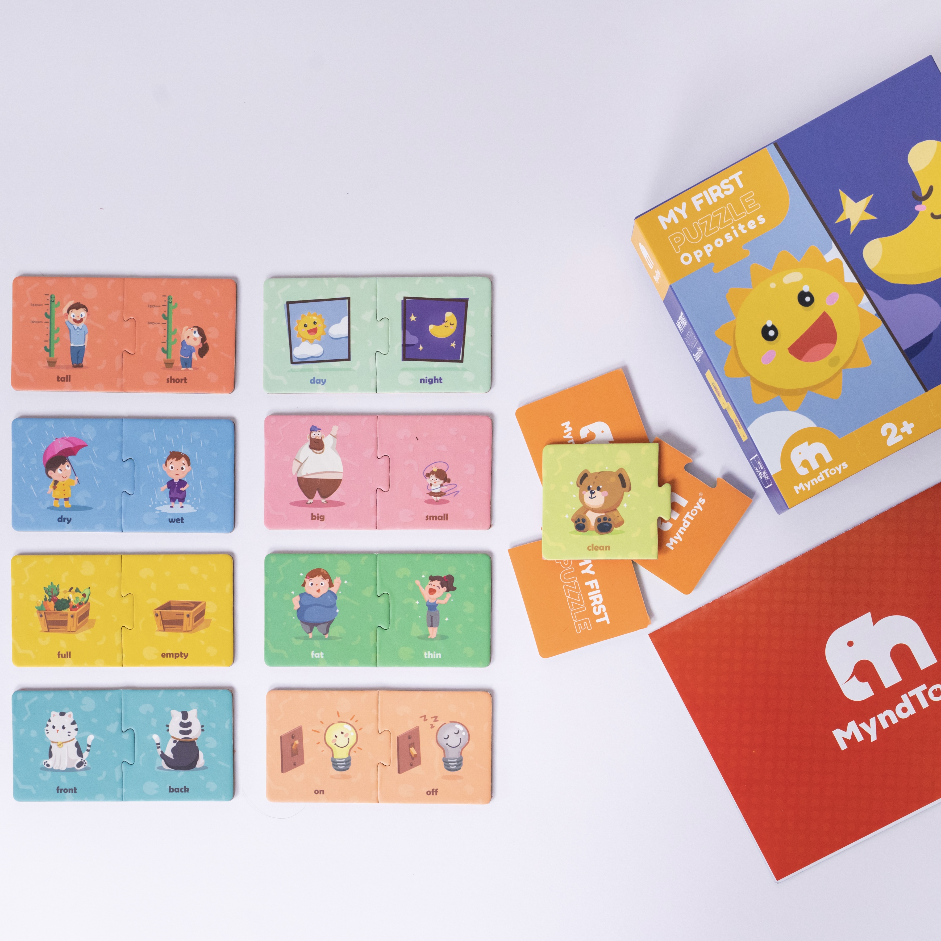 Đồ Chơi Xếp Hình MyndToys My First Puzzle - Opposites (Đối Lập) Dành Cho Các Bé Trên 2 Tuổi