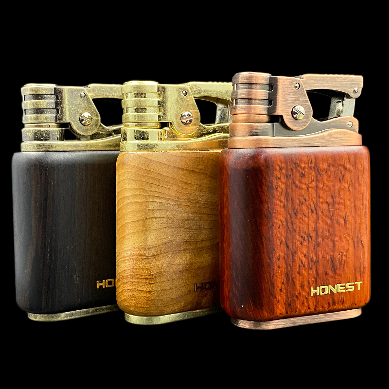 Vỏ Hột Quẹt Bật Lửa Xăng Đá Honest BCZ-789 Kiểu Dáng Xưa Cũ Tặng Kèm Đá Lửa Chuyên Dụng - Nhiều Màu