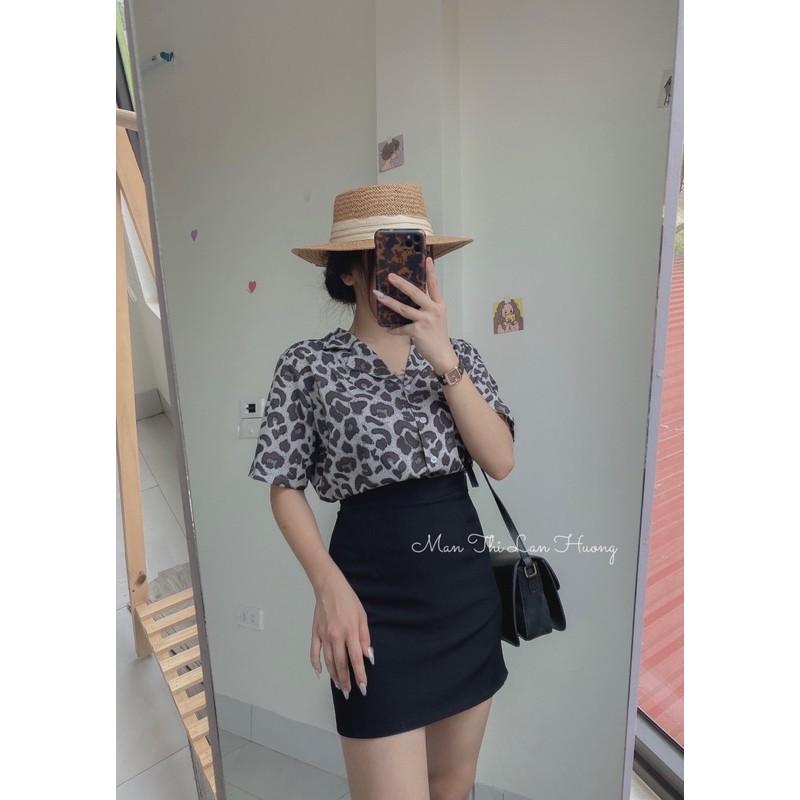 Áo sơ mi báo cộc tay