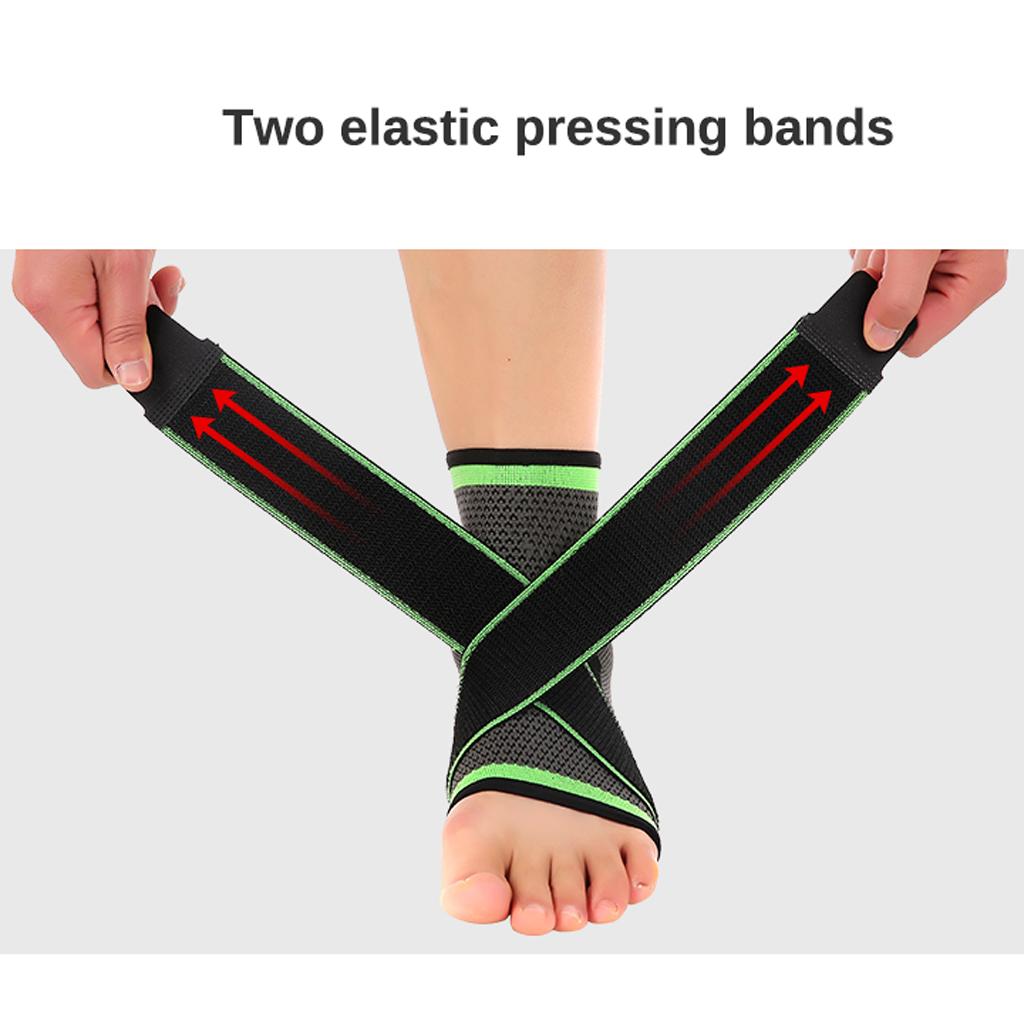 Adjustable Compression Sleeve Ankle Support Brace Wrap Strap Prevent Strain Heel Spurs Joint Pain Plantar Fasciitis
