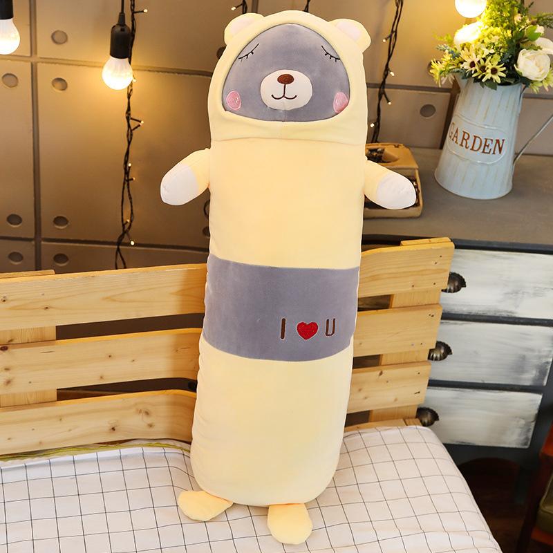 Sang Trọng Động Vật Cát Lợn Chó Gấu Vịt Sáng Tạo Dài Mềm Mại Sáng Tạo Tôi Yêu Bạn Gối Trẻ Em Nhồi Bông Gối Ngủ người Yêu Quà Tặng