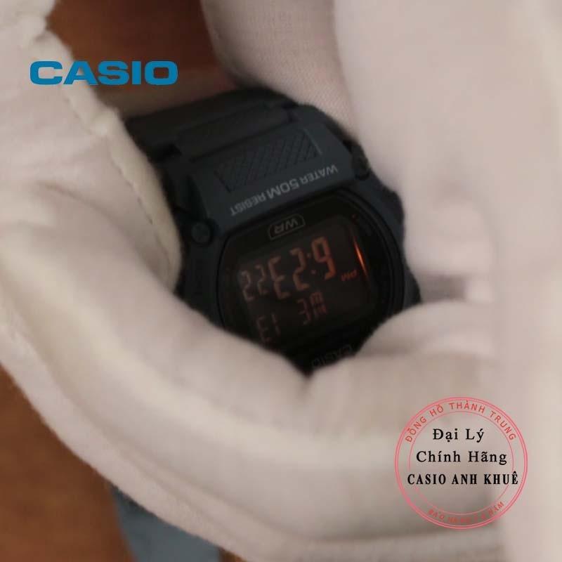 Đồng hồ điện tử nam Casio W-219HC-2BVDF dây nhựa