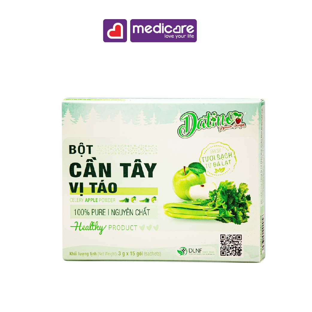 0132881 DATINO Bột Cần Tây Vị Táo hộp 15góix3g