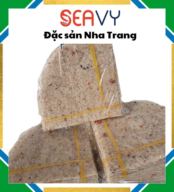 Đặc Sản Nha Trang - Bánh Tráng Dừa Nướng Đậm Đặc Nước Cốt Dừa Seavy Gói 850G Gồm 16 Cái