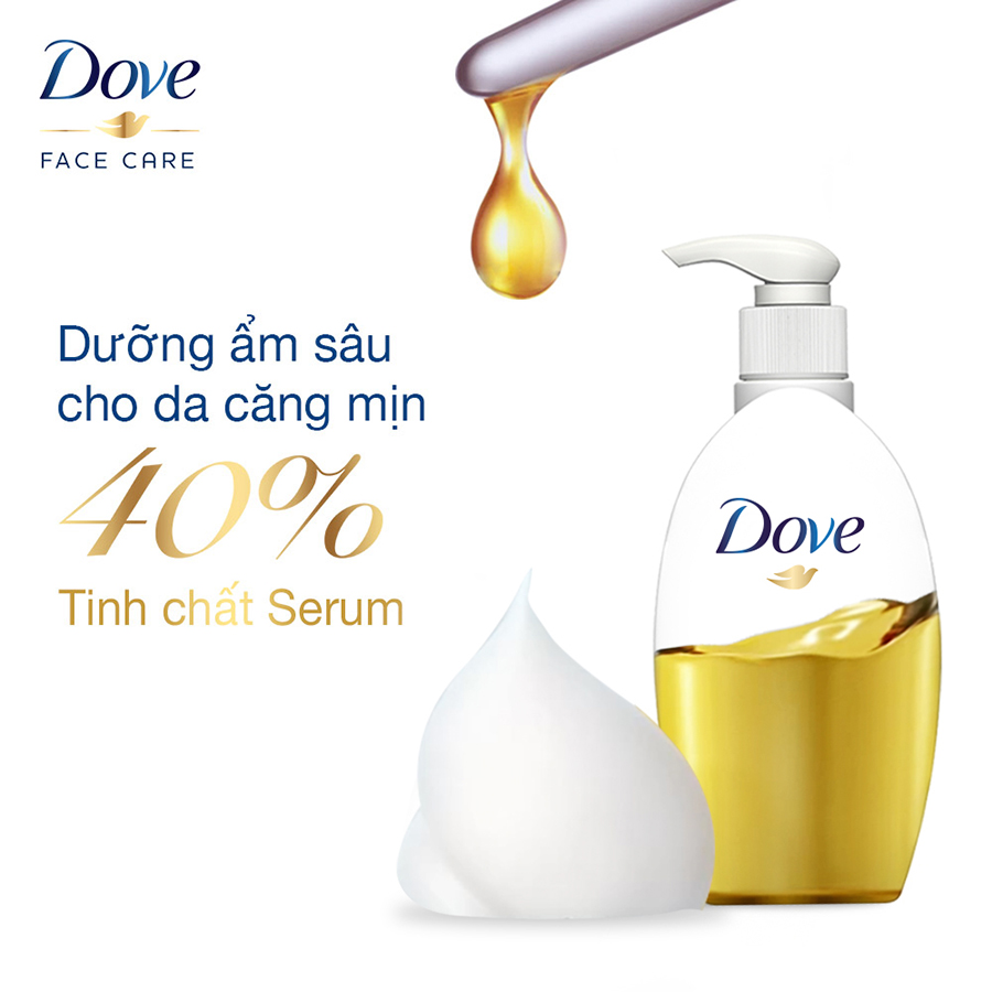 Sữa tẩy trang 195ml Dove sạch sâu không cồn tốt Làm Sạch Lớp Trang Điểm Lâu Trôi Serum tốt