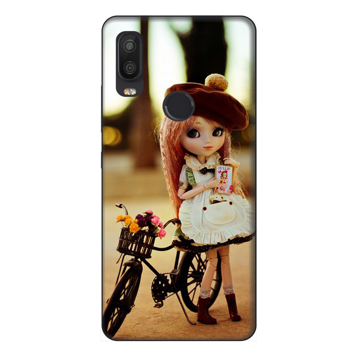 Ốp lưng điện thoại VSmart Active 1 hình Cô Bé và Xe Đạp Mẫu 2 - Hàng chính hãng